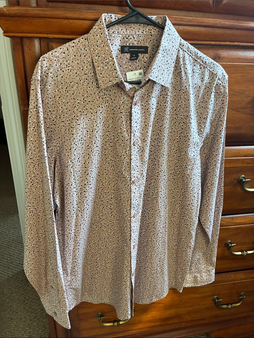 INC International Concepts Men's Micro-Print Button-Down Shirt